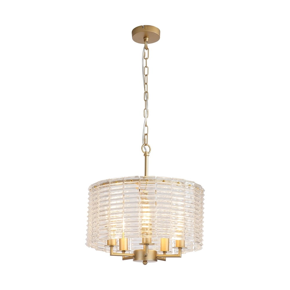 Classic pendant lamp Flute gold Ø 40cm
