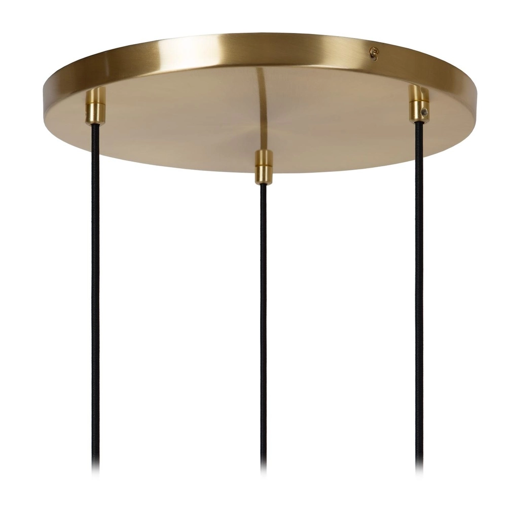 Sleek pendant lamp Alicent Gold 3-light Lucide 5411212032164