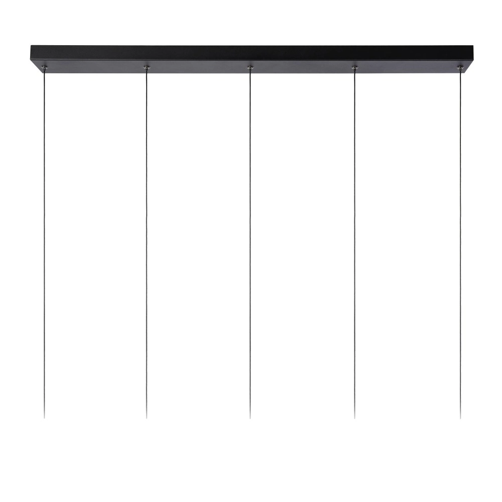 Sleek pendant lamp Margary 5-light black Lucide 5411212241917