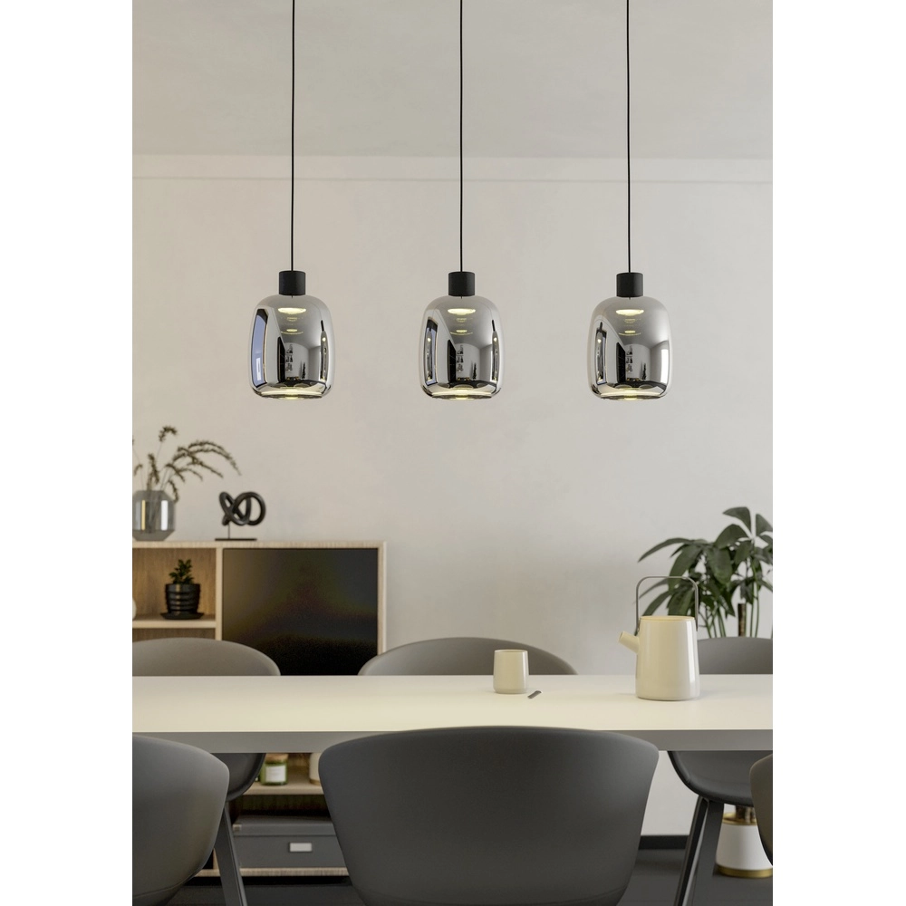 Smoke pendant lamp Molochio-Z 3x led - Zigbee Eglo 9008606312832