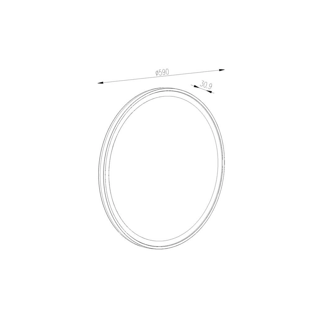 Mirror lamp Vasari Ø 60cm - with LED Lyora 4255805301135