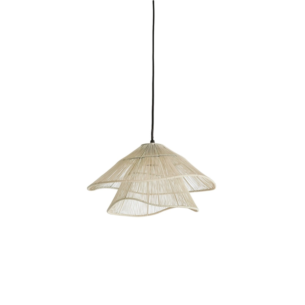 Japandi pendant lamp Alameda white Ø 36cm