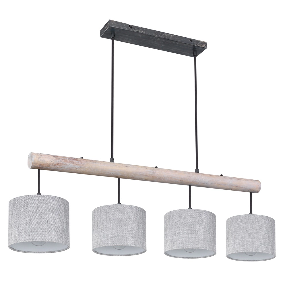 Country Pendant Lamp Roger 4-light Globo 9007371409358