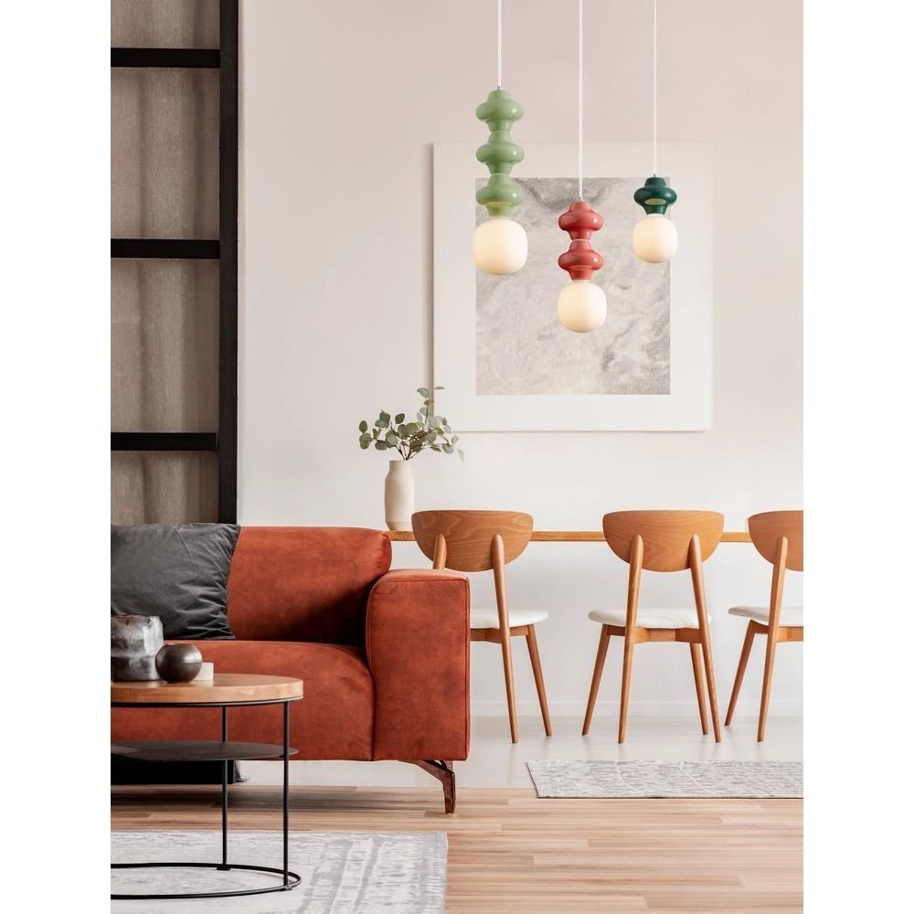 Pendant lamp Clio S green ceramic Lyora 5212017461193