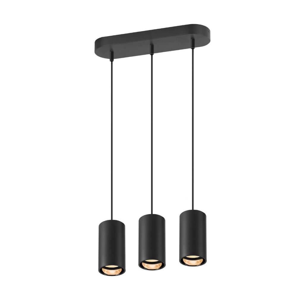 Pendant Pendant Lamp Asto Tube black 3x GU10 SLV 4024163266055