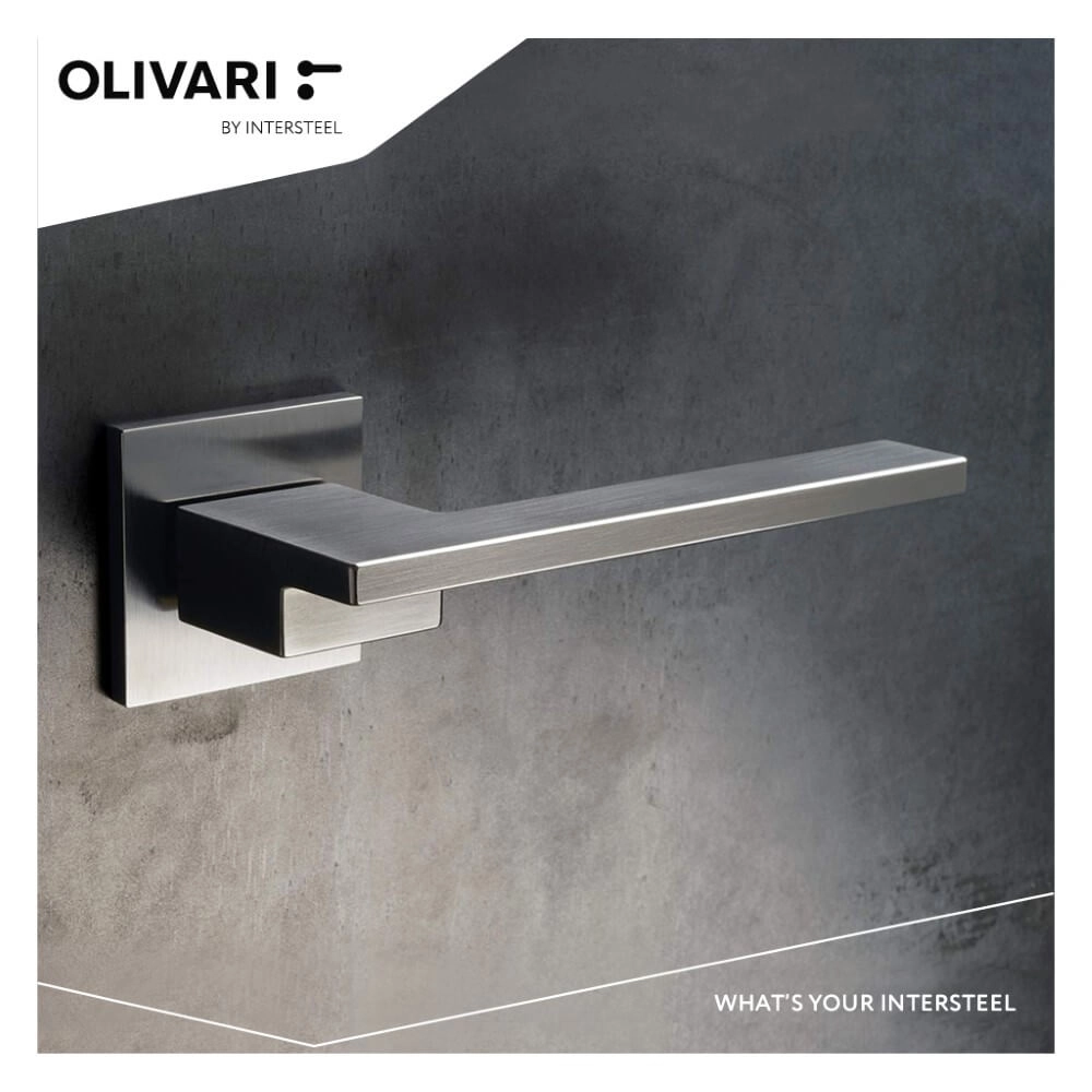 Design door handle Living matt chrome Olivari 8714186477243