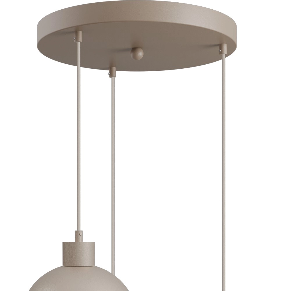 Design pendant lamp Opera 3-light beige terra Ø 35cm Masterlight 8718121424231