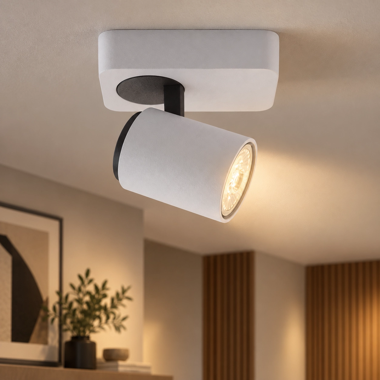 Ceiling spotlight Vivaro white