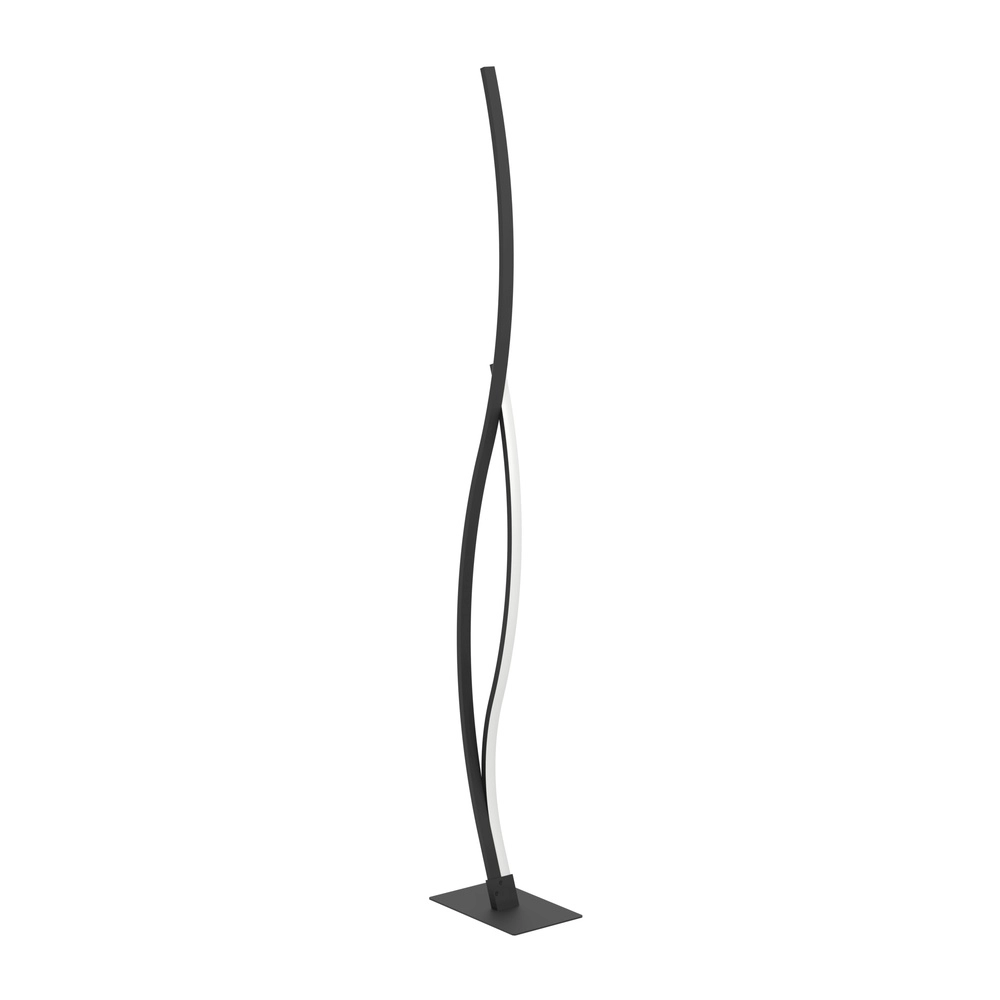 Chic LED floor lamp Grisolia 129cm - black