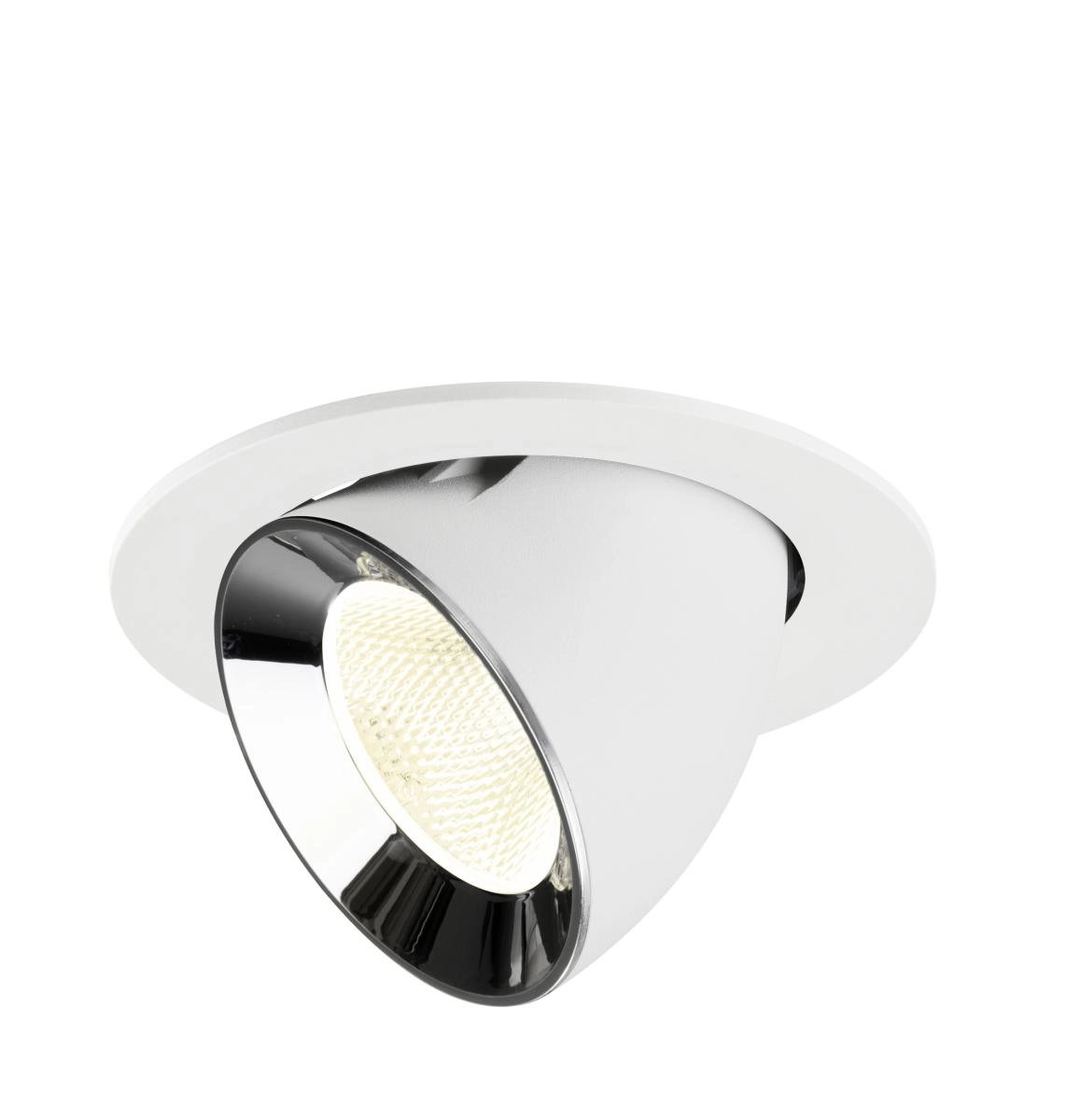 Recessed spotlight Numinos Gimble L white/chrome 4000K - 20deg