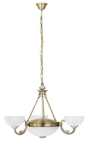 Pendant lamp Savoy 4-light oud brass