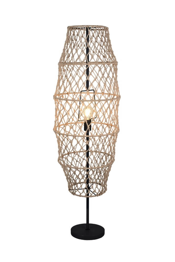 Rattan floor lamp Hive Ø 38cm Trio 4017807637243