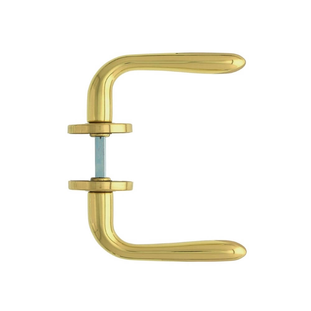 Door handle Jupiter brass lacquered Intersteel 8714186055991