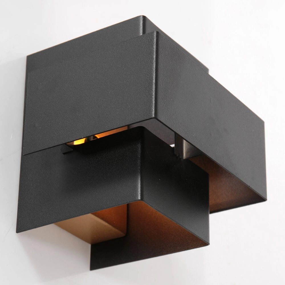 Black wall spotlight Muro square Steinhauer 8712746152708