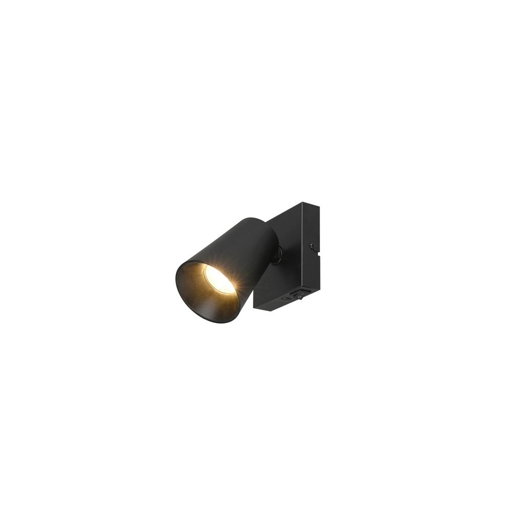 Wall spotlight Sharp Black with switch Trio 4017807627725