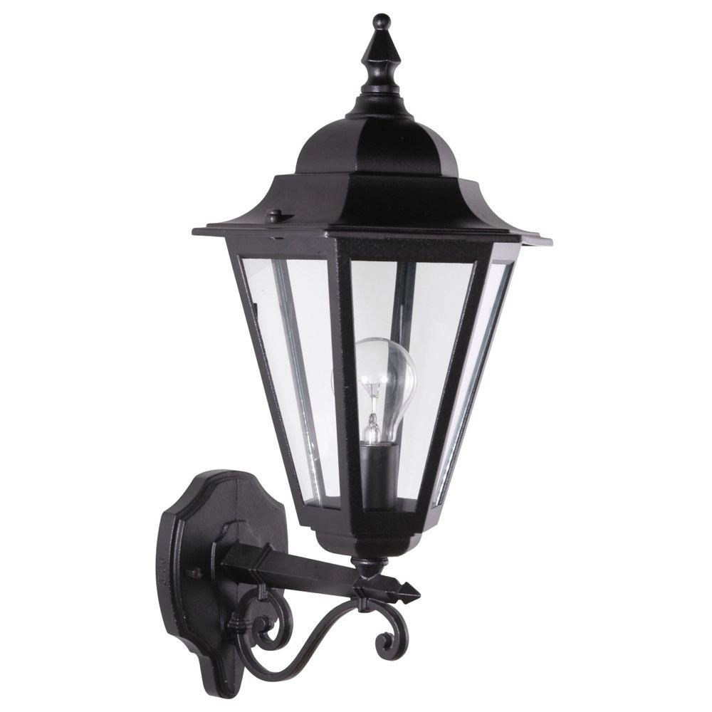 Wall lamp classic Teccia Up 50cm dark green
