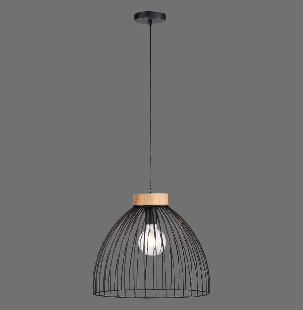 Pendant lamp Lami black Just Light 4043689982768