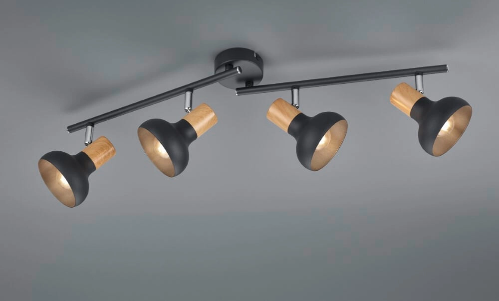 Ceiling light Latika 4-light black Trio 4017807577006