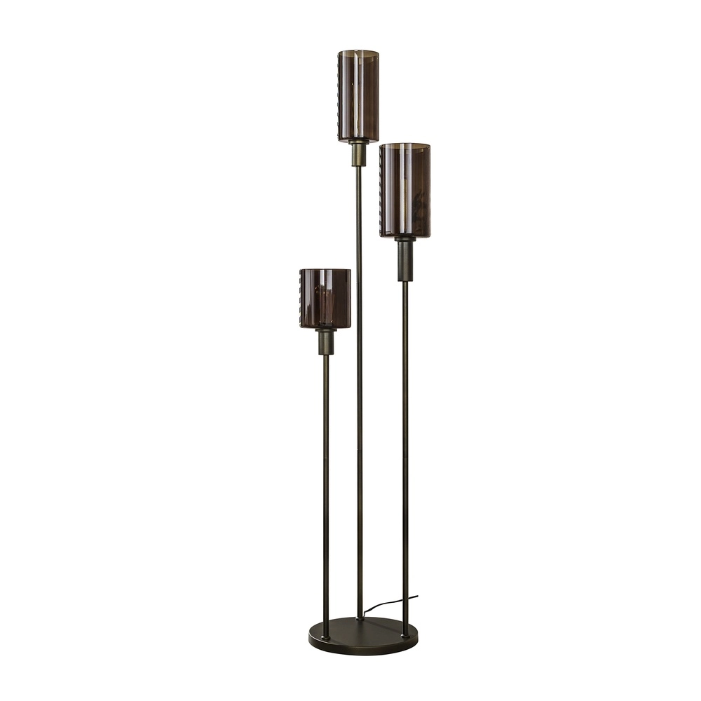 Floor lamp Sepiora Sienna brown - dark glass Lyora 8716803513440