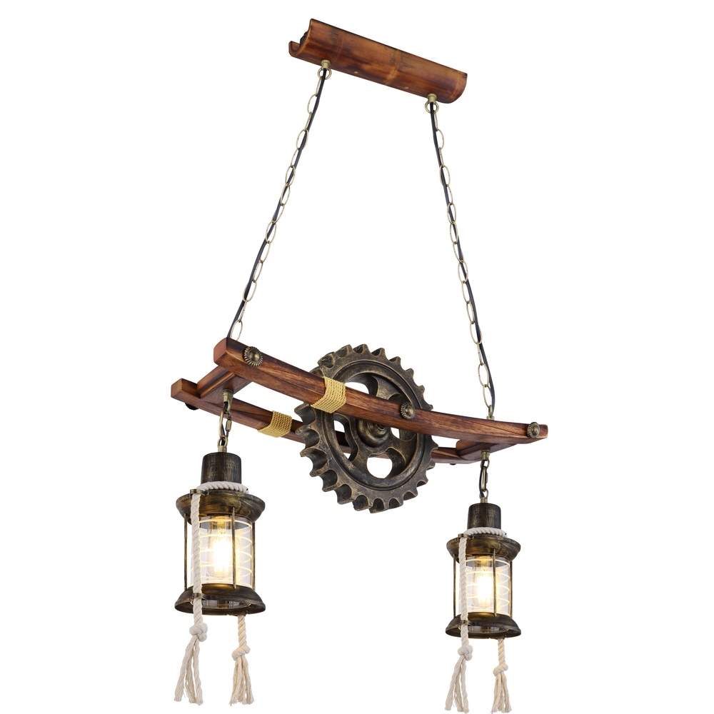 Industrial pendant lamp Abella 2-light