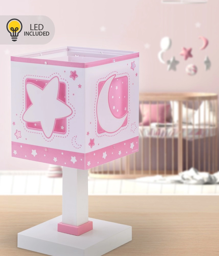 Table lamp Moonlight Pink glow in the dark Dalber 8420406002446