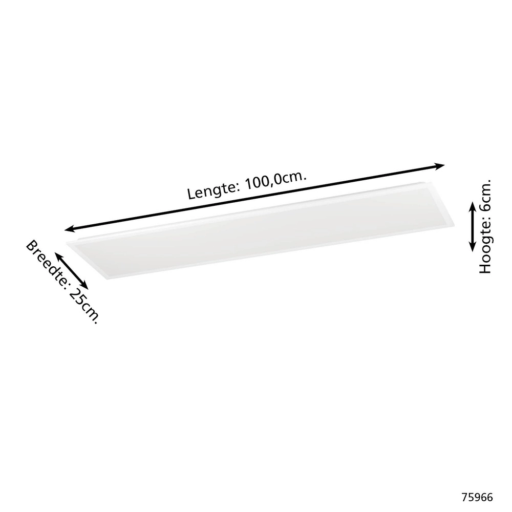 Sleek ceiling lamp Bottazzo rectangle adjustable Eglo 9002759759667