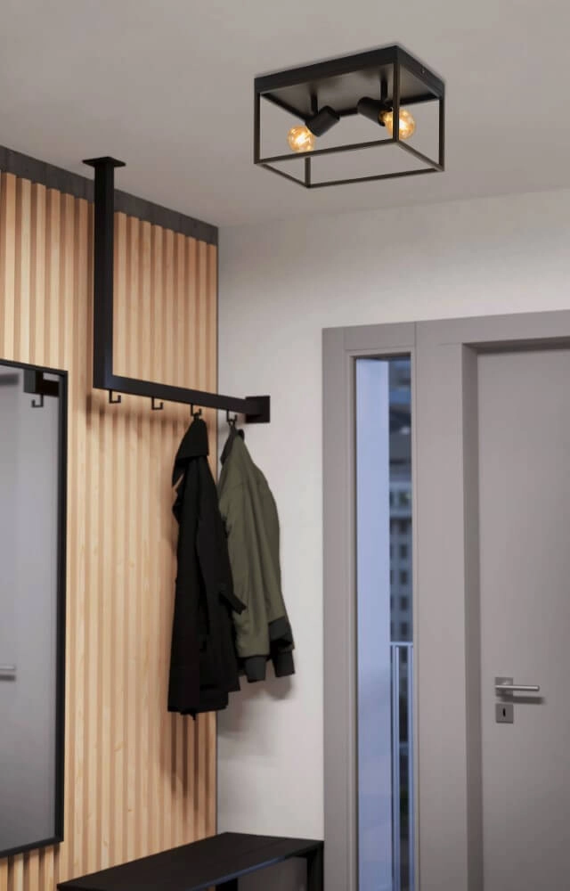 Black ceiling lamp Silentina 2-light Eglo 9002759983321