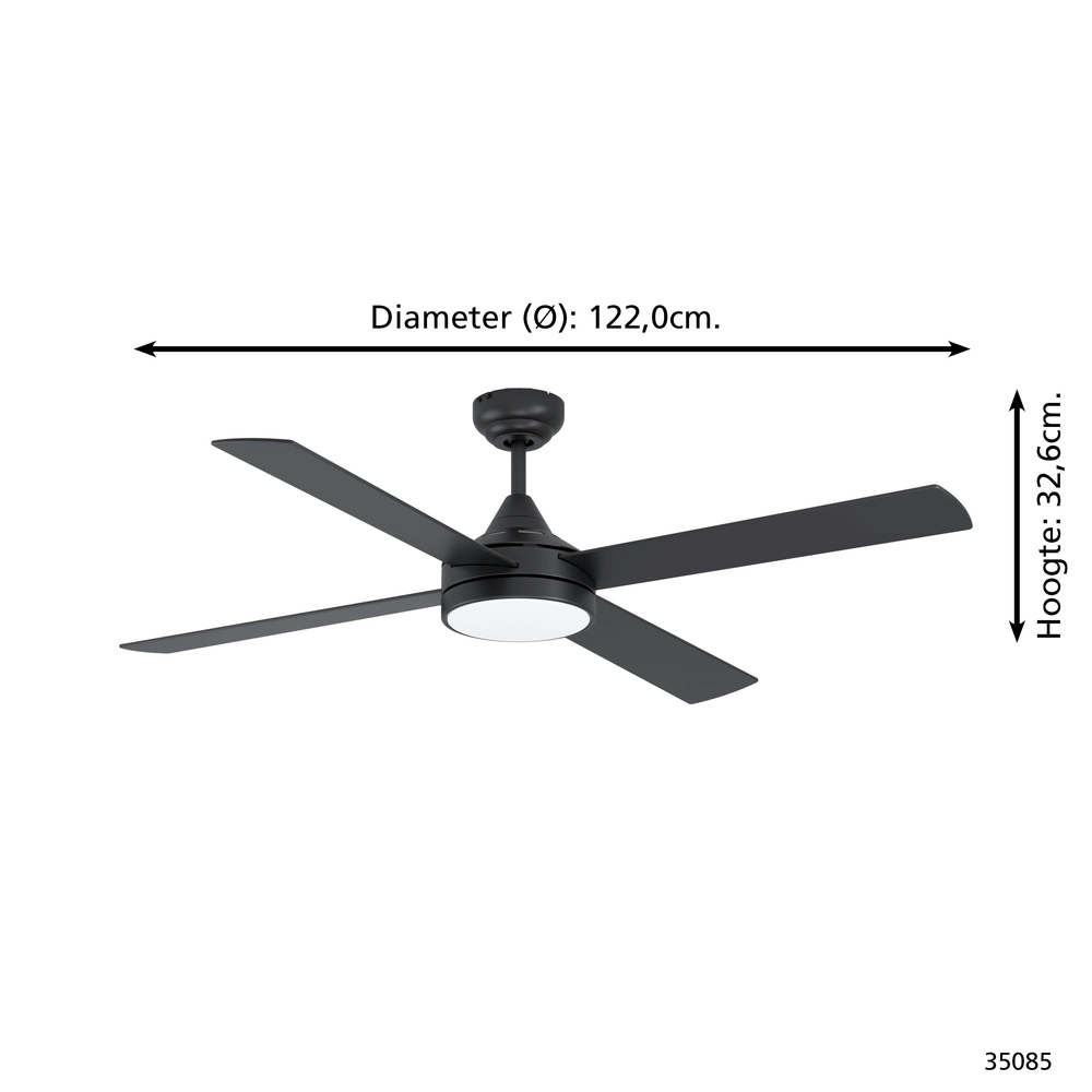 Large ceiling fan Trinidad Ø 122cm Eglo 9002759350857
