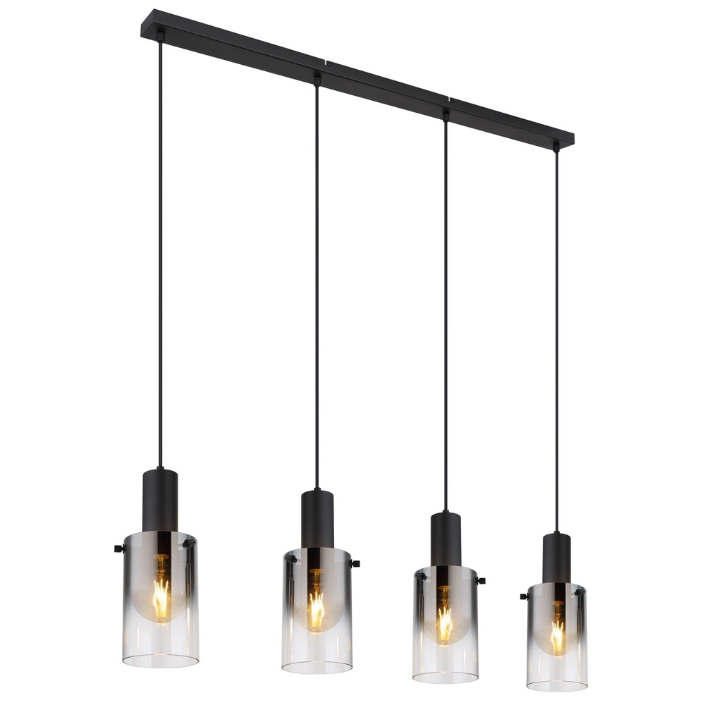 4-light pendant lamp Florentina Black design