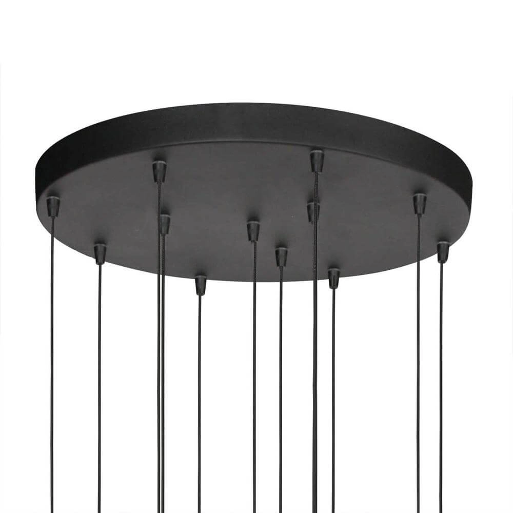 Vide pendant lamp Bollique Black 12-lights Steinhauer 8712746177930