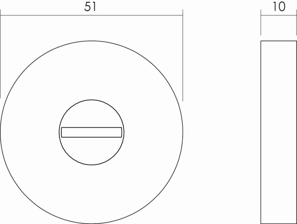 Toilet closure Tira round stainless steel Intersteel 8714186170557