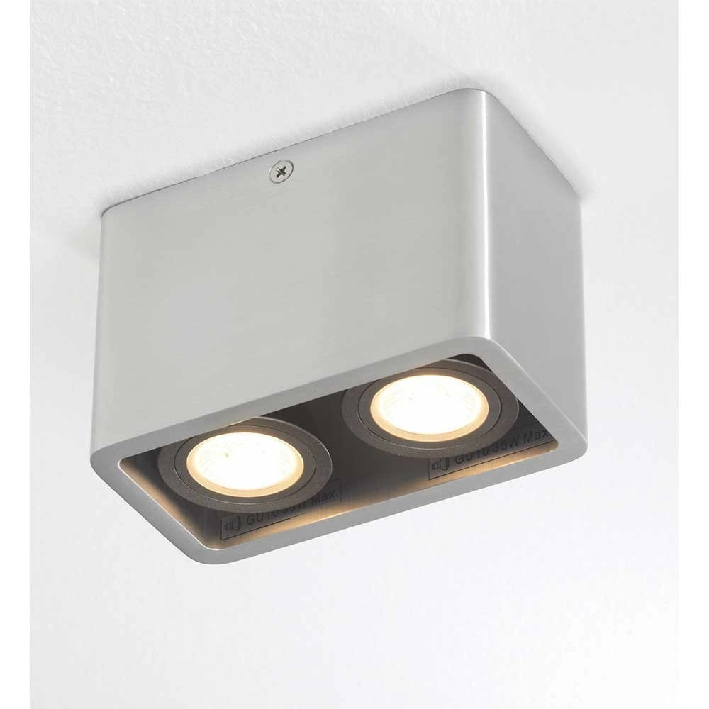 Double surface-mounted spot Bronx gray