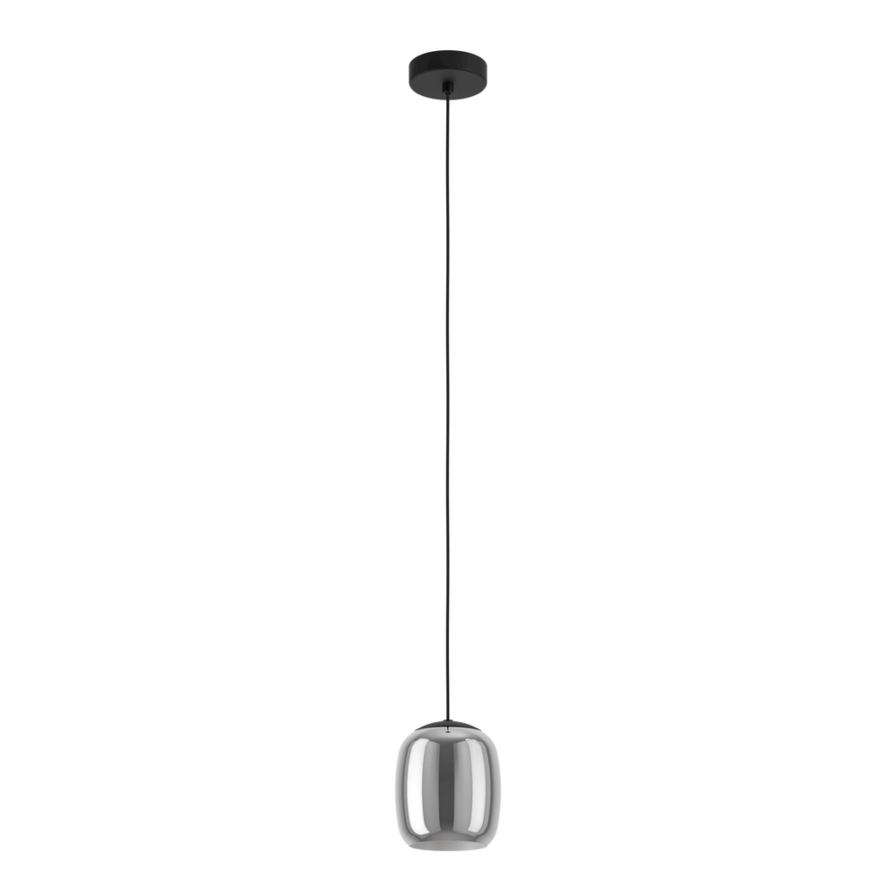 Sleek pendant lamp Ciampino Ø 15cm - with smoke glass