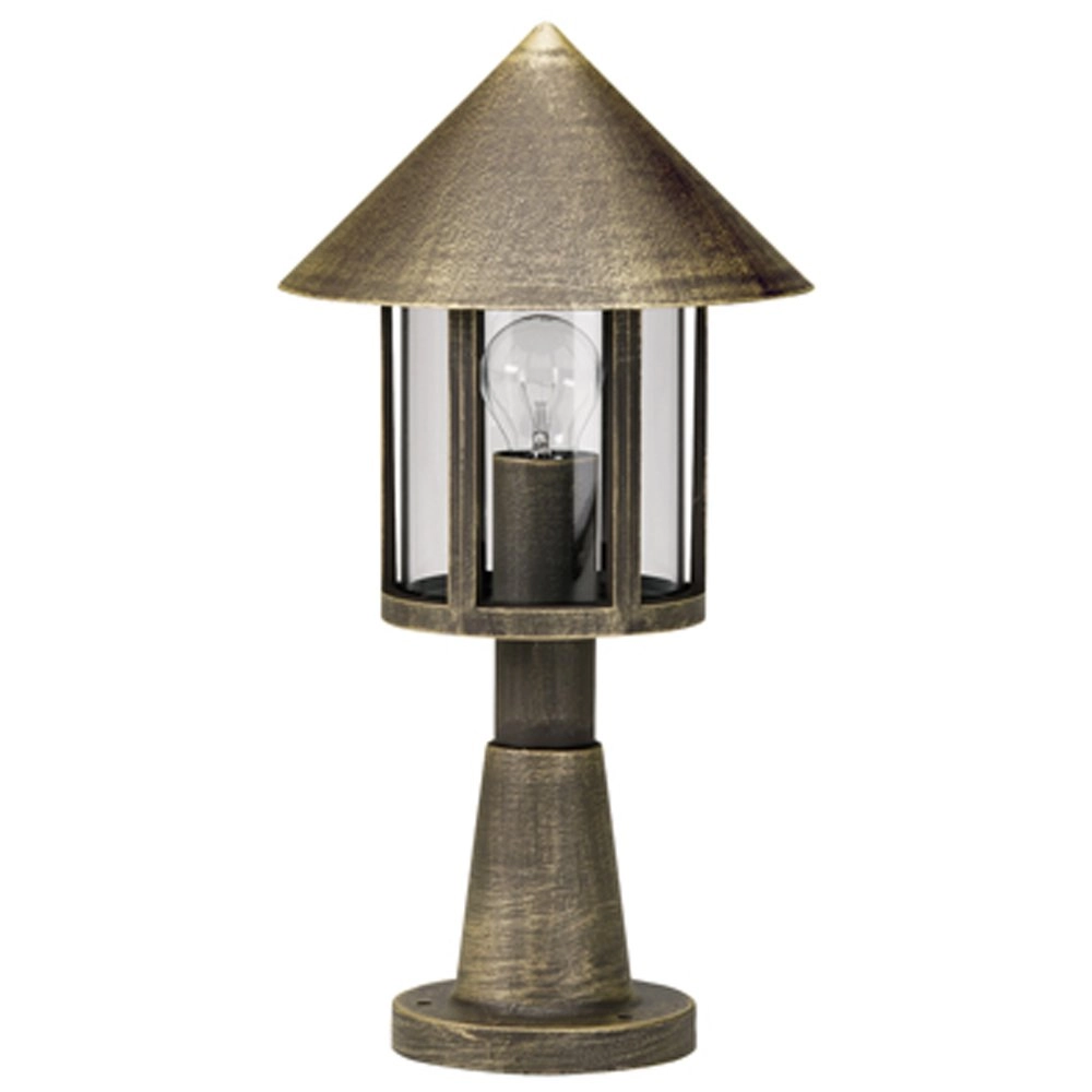 Pedestal lamp Toit bronze-brown
