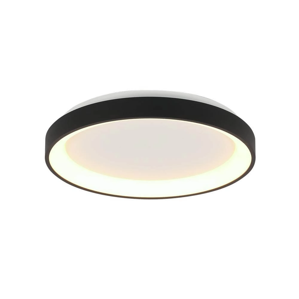 Ceiling lamp Ringlede design black Ø 28cm