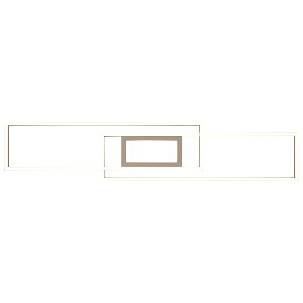 Elongated ceiling lamp Saunders sand brown Globo 9007371587353