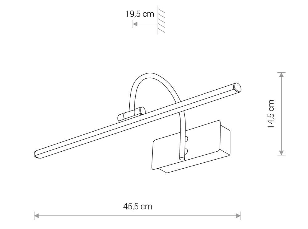 Classic Painting Lamp Giotto Led 45.5cm LED Lyora 5903139816892