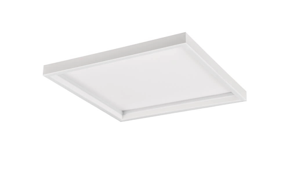 Square white ceiling lamp Rotonda