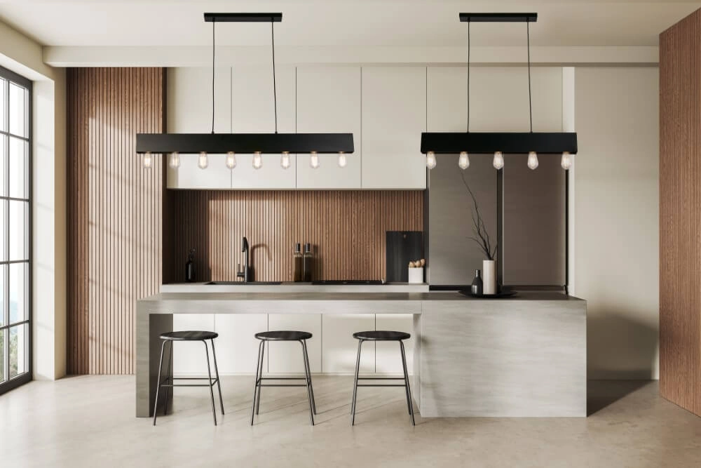 Pendant lamp Piano 8-light Searchlight 5053423250519