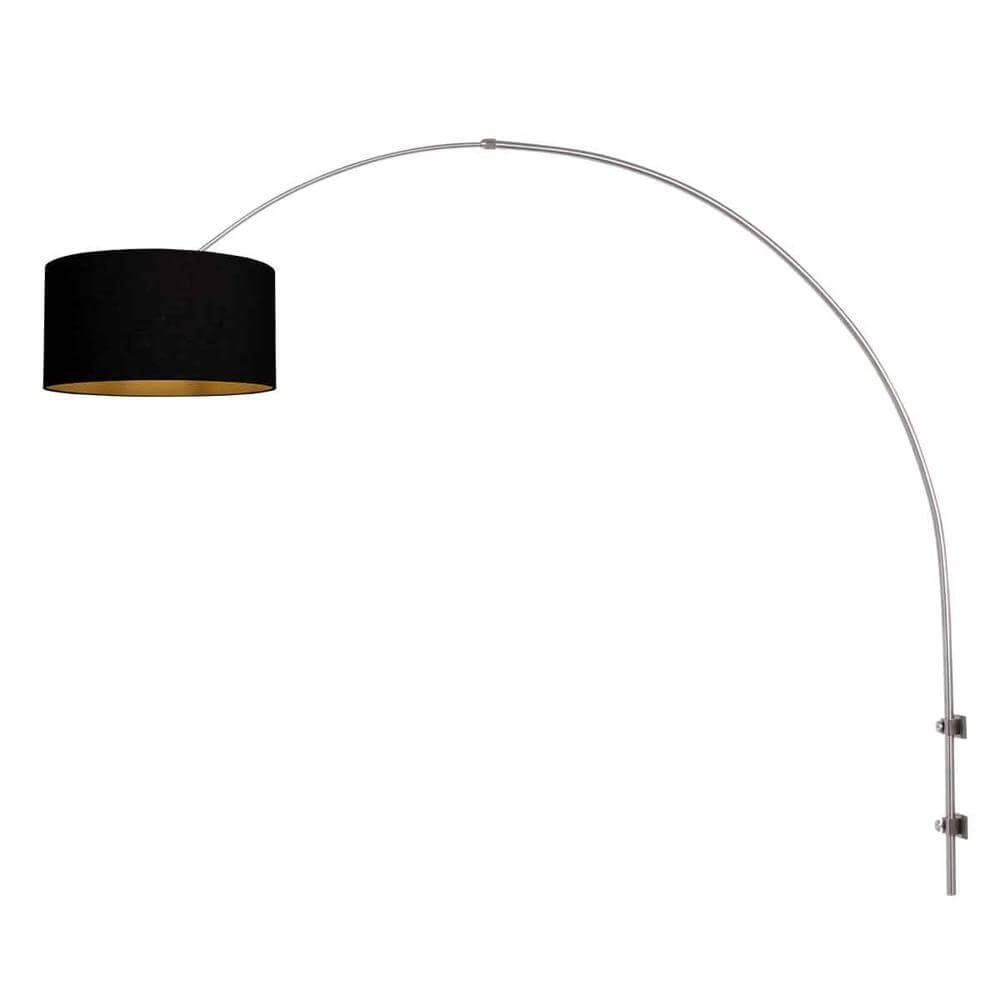 Wall lamp Sparkled Light metal with black shade Steinhauer 8712746175547