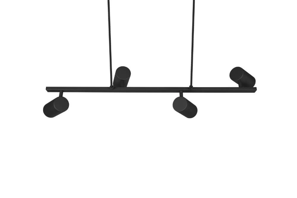 Hanging lamp Marley 4x GU10 Black Trio 4017807523515
