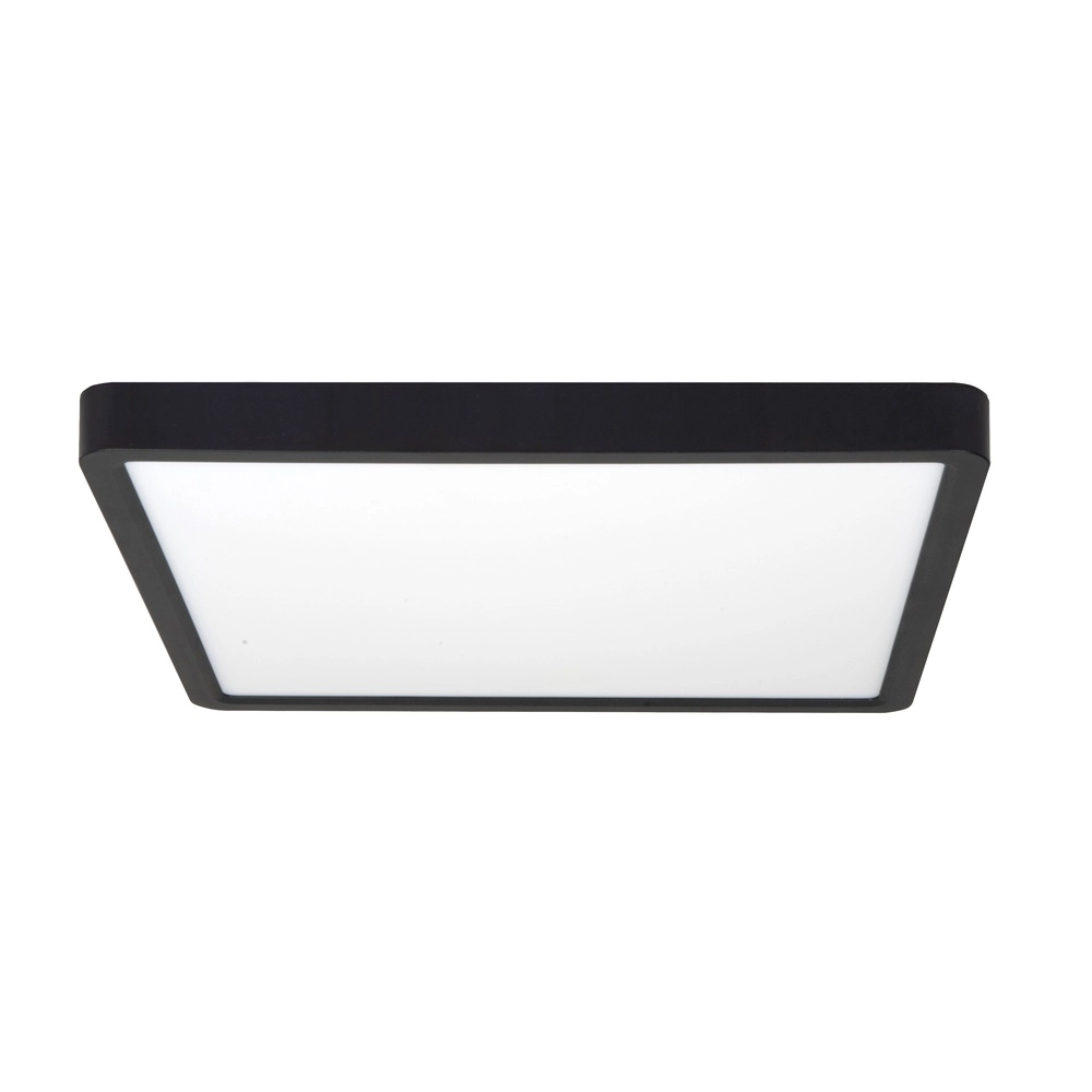 Square ceiling light Piatto black