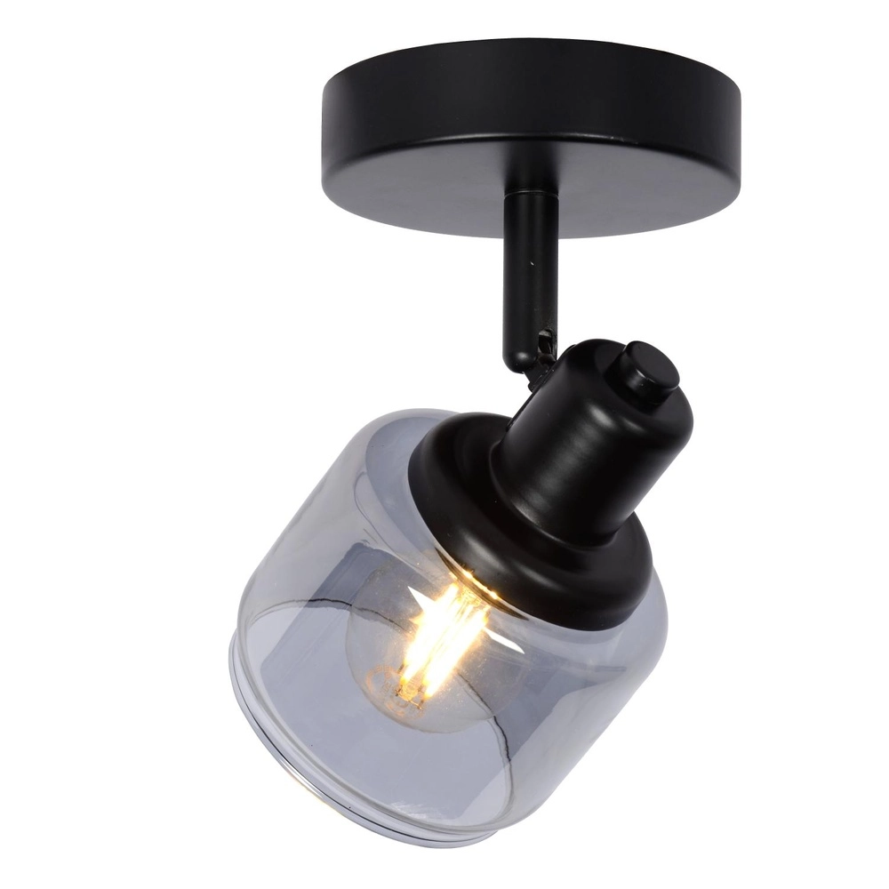 Ceiling lamp Bjorn Single Black Lucide 5411212771216
