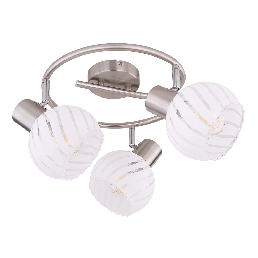 Ceiling lamp Willy nickel 3-lights Globo 9007371409105