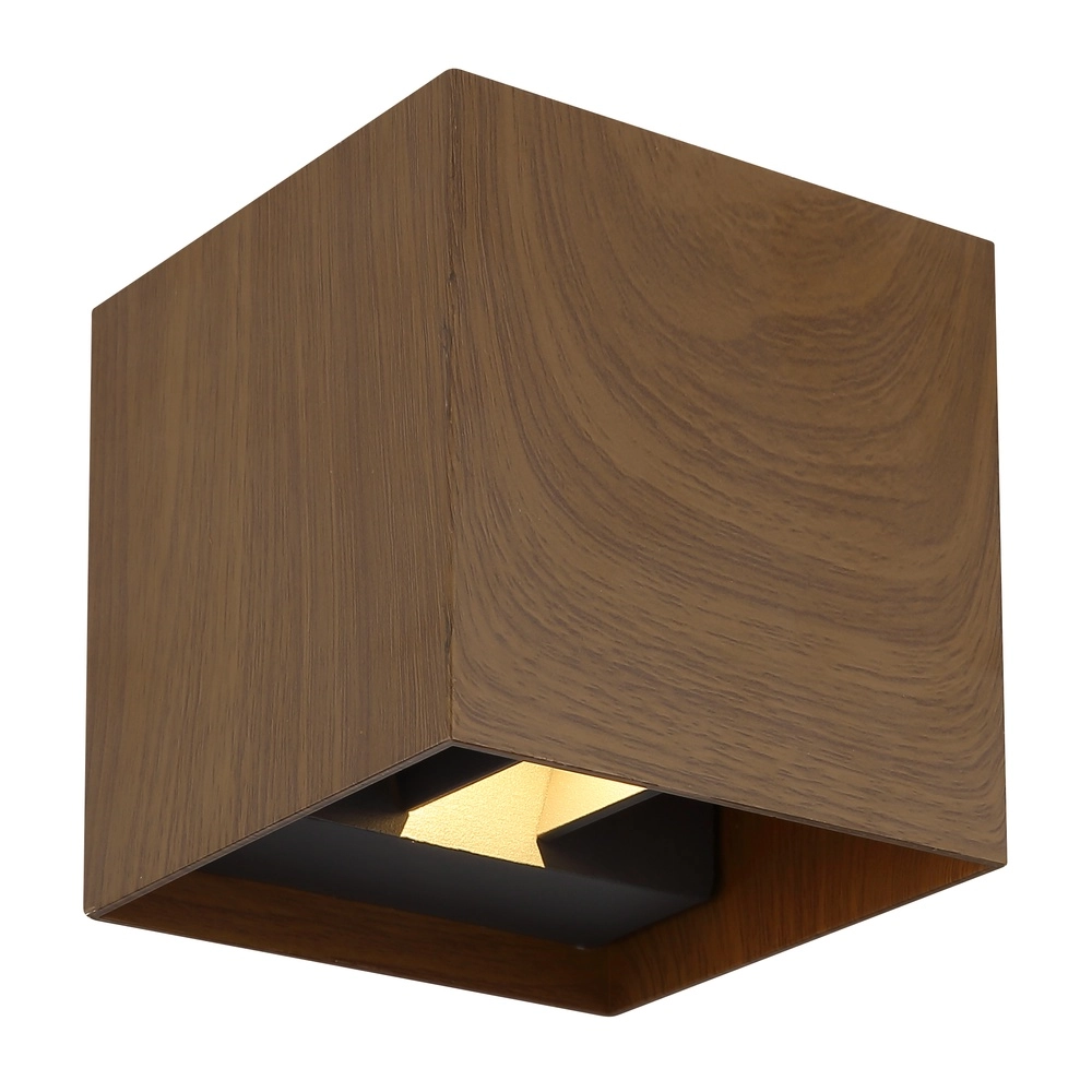 Surface-mounted spot Veronika Up & Down Wood