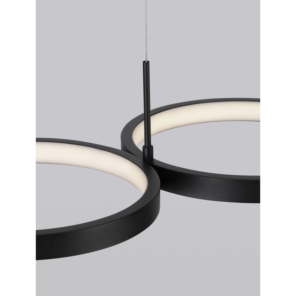 Modern pendant lamp Magnus black 84cm Lyora 5212017433183
