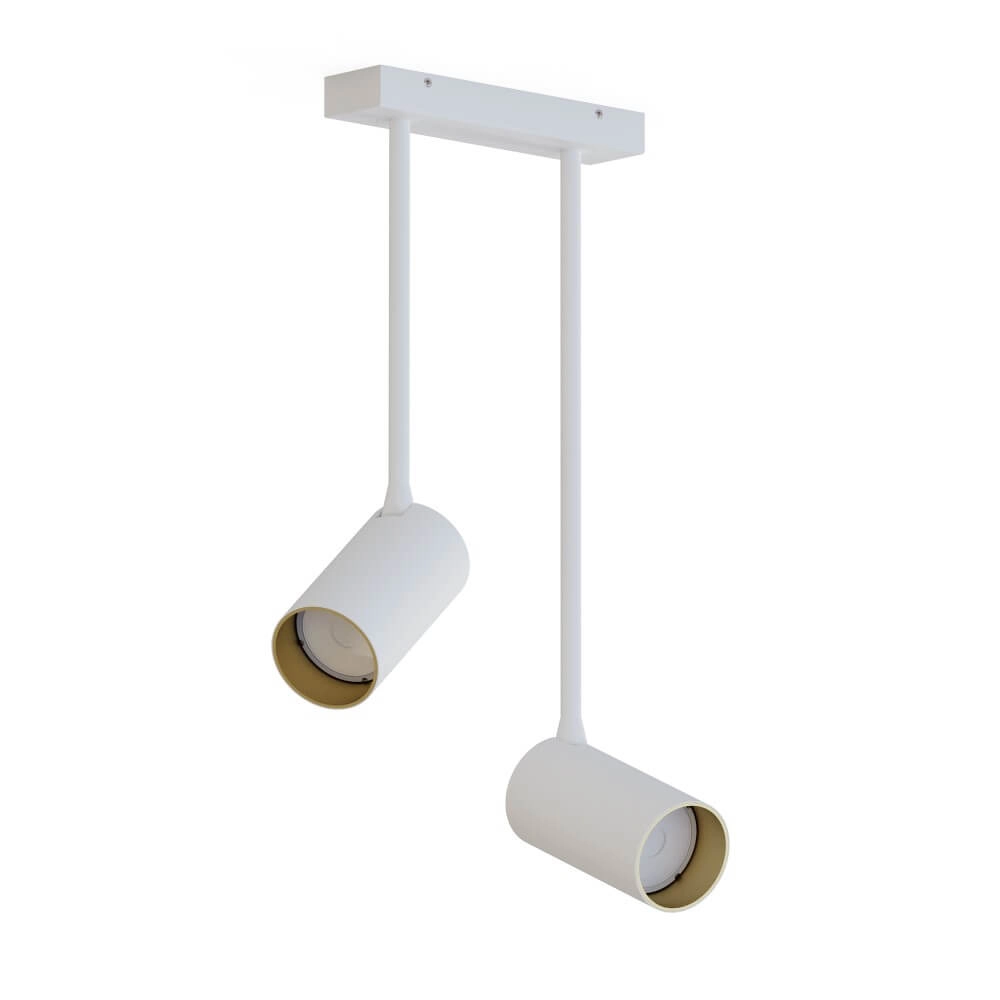 2-light surface-mounted spotlight Mono Long Orientable