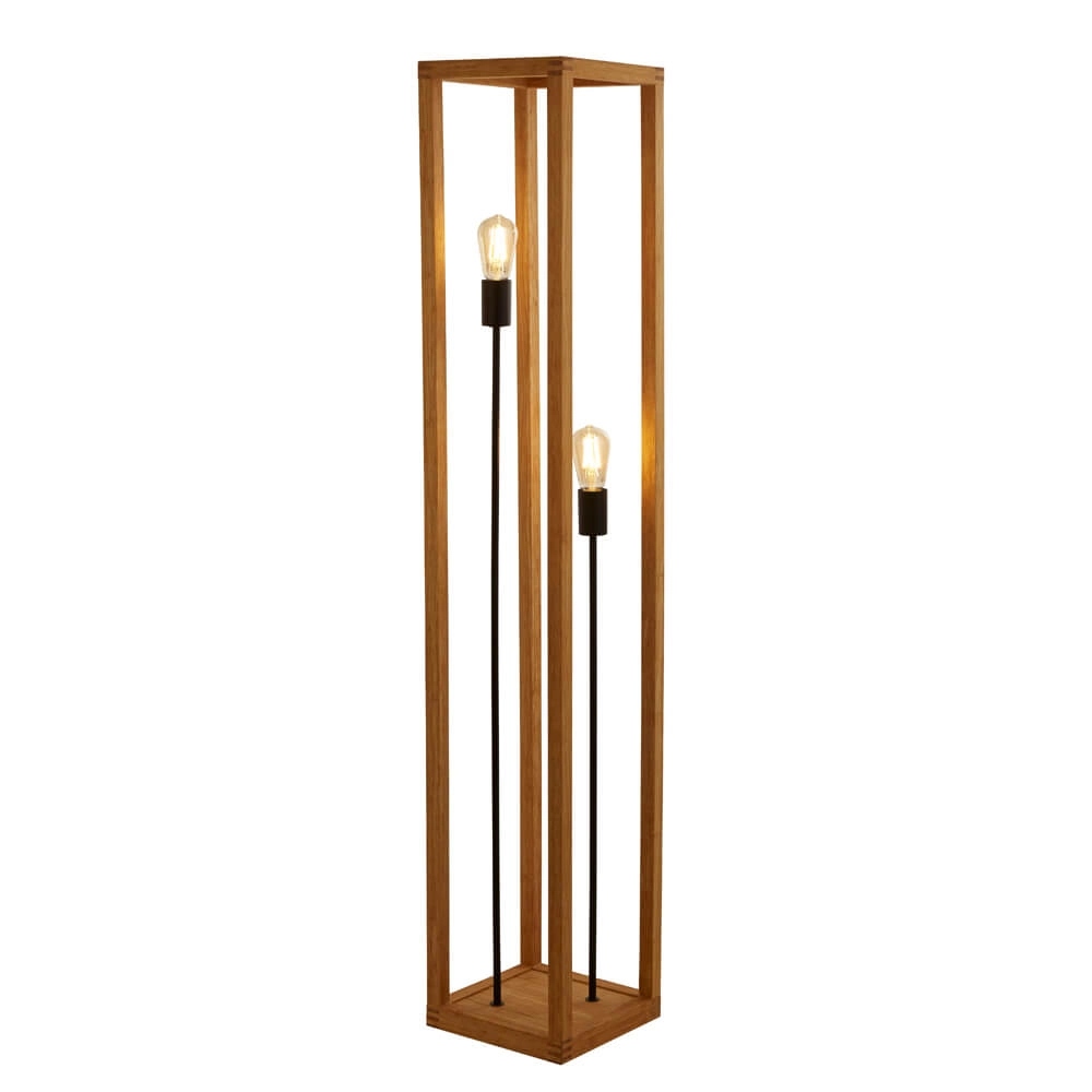 Floor lamp wood Square