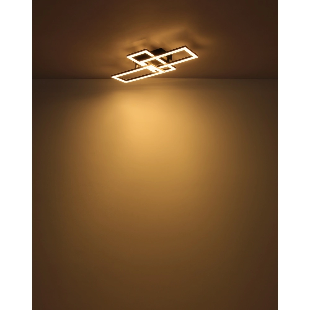 Black design ceiling lamp Sapena with crystal Globo 9007371453559