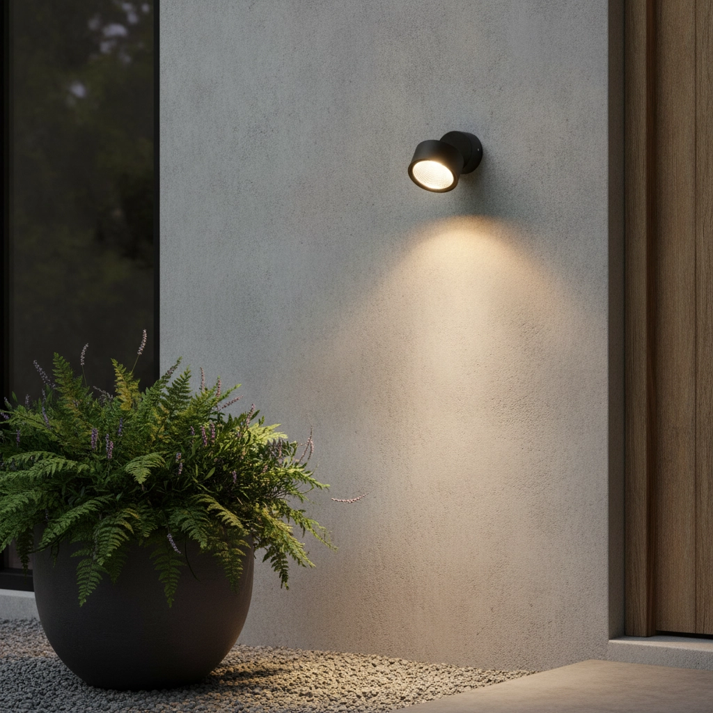Round spotlight Helmet Orientable 10W